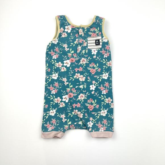 Rags Floral Henley Romper - Picture 2 of 6